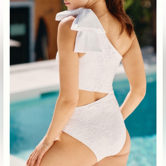 Beach Riot Selena One Piece Bridal Swimsuit Medium - Picture 4 of 13